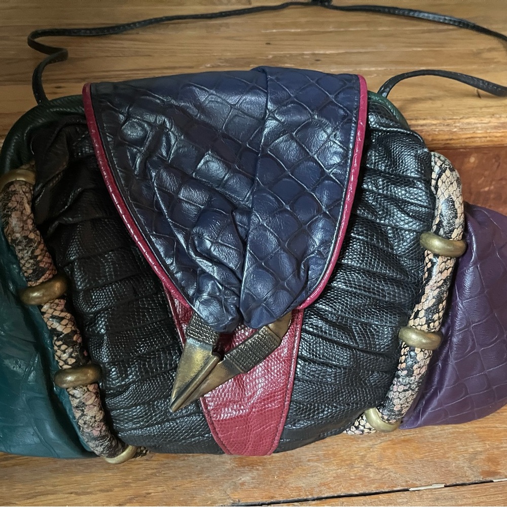 Multicolor Leather Women's Bag